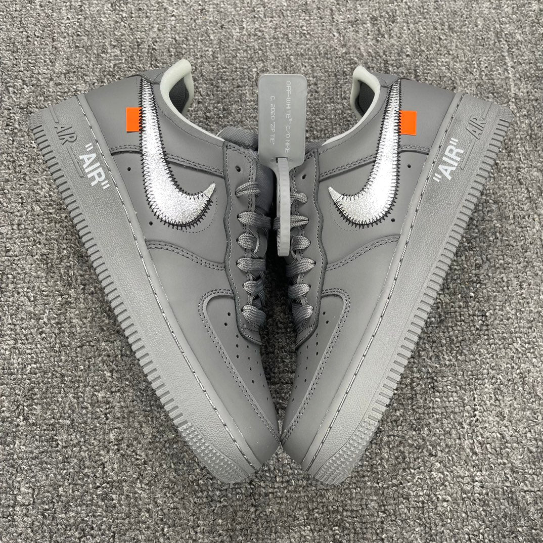 YH Batch-Off White × Air Force 1 “Grey Art Museum”