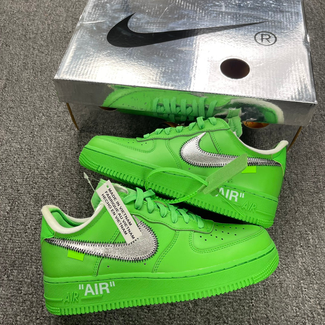 YH Batch-Off White × Air Force 1 “Green Art Museum”