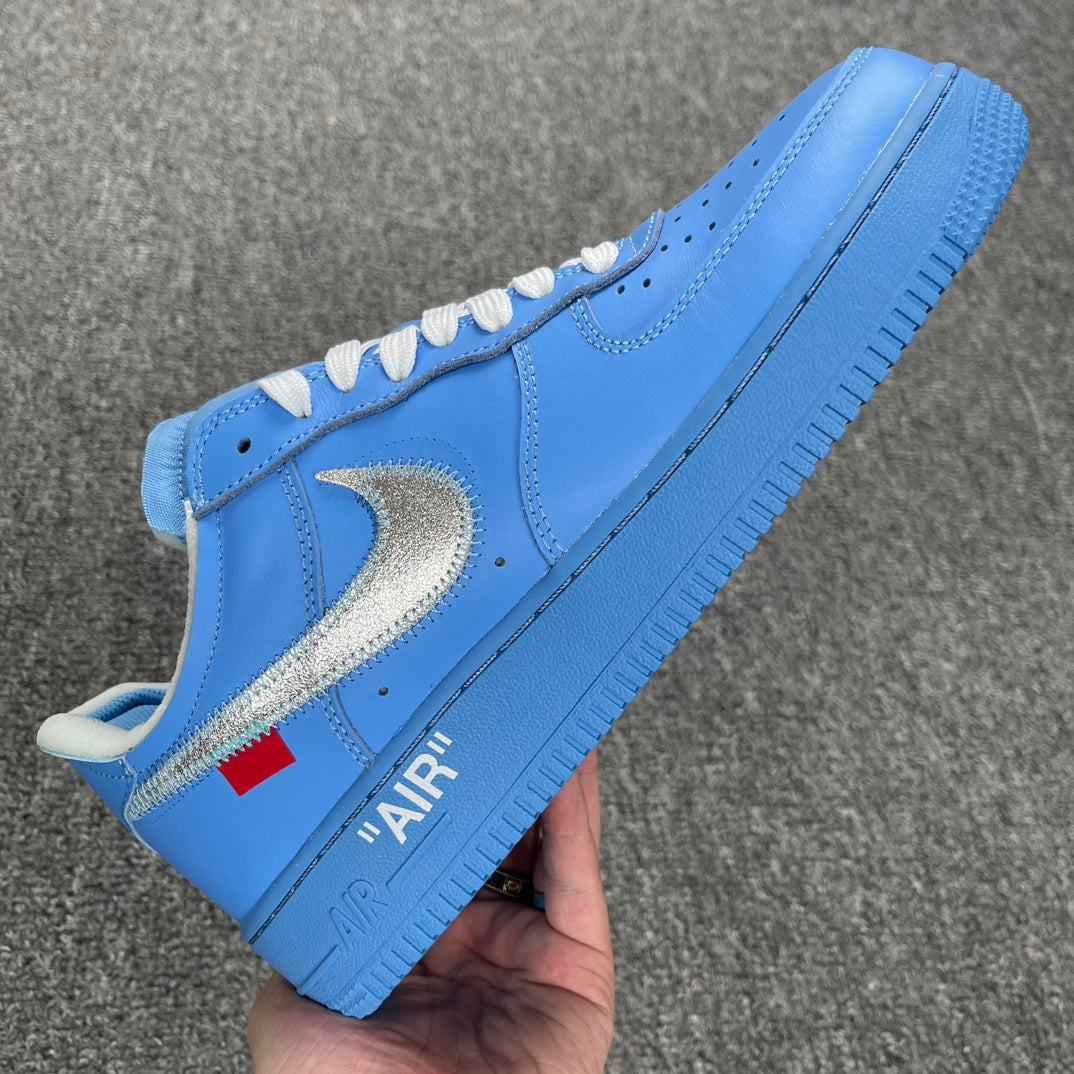 YH Batch-Off White × Air Force 1 “Blue Art Museum”