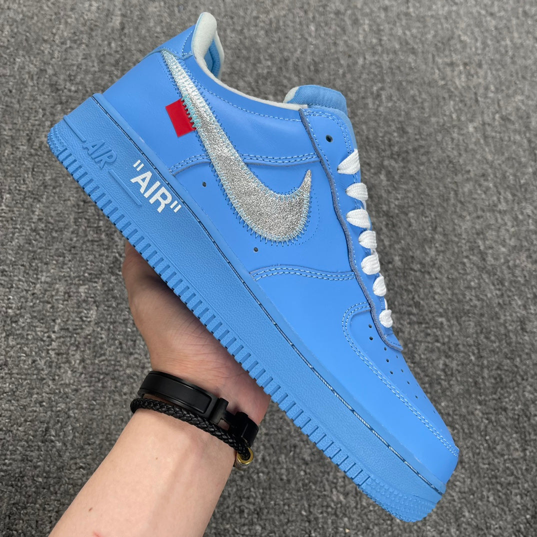 YH Batch-Off White × Air Force 1 “Blue Art Museum”