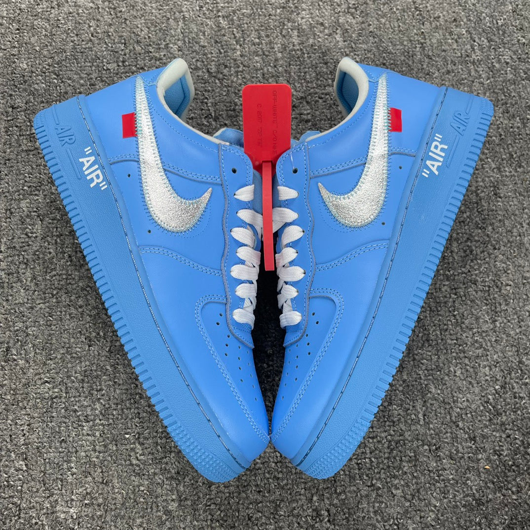 YH Batch-Off White × Air Force 1 “Blue Art Museum”