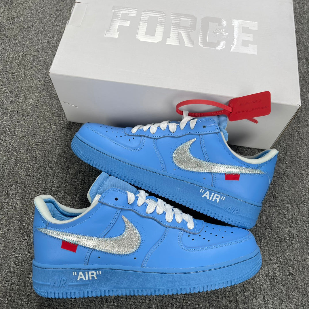 YH Batch-Off White × Air Force 1 “Blue Art Museum”