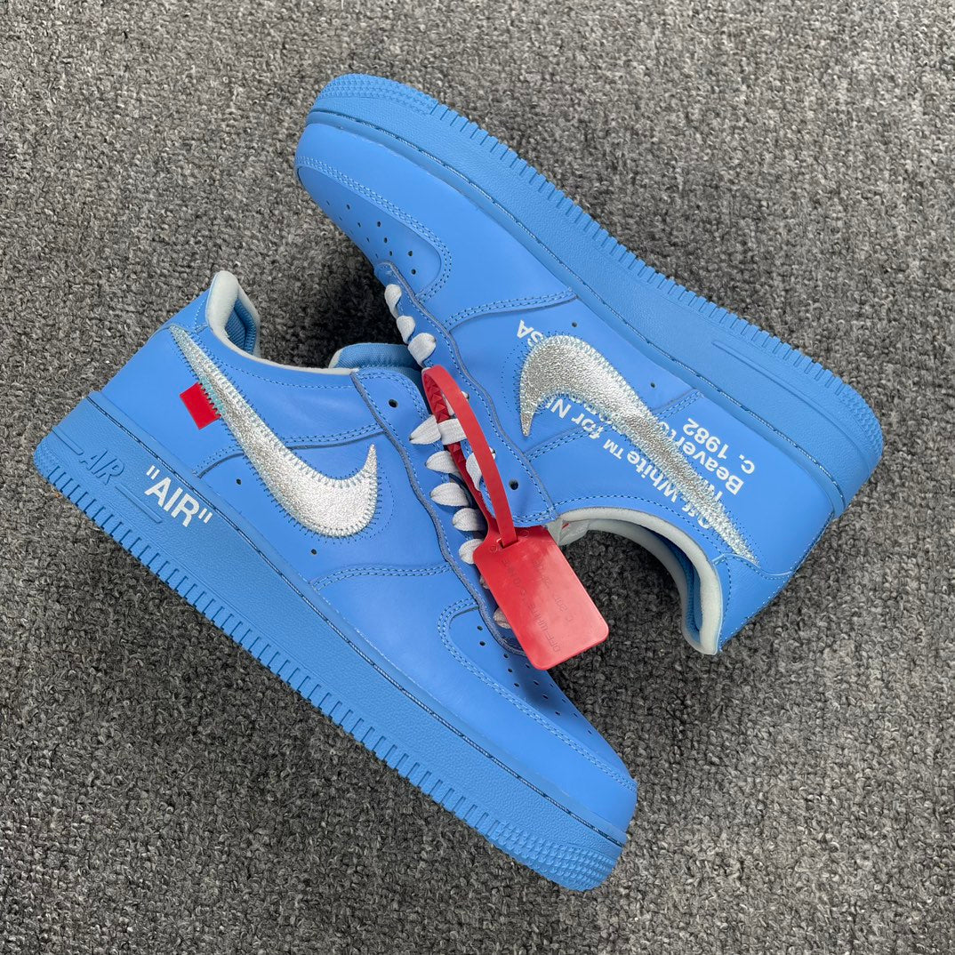 YH Batch-Off White × Air Force 1 “Blue Art Museum”